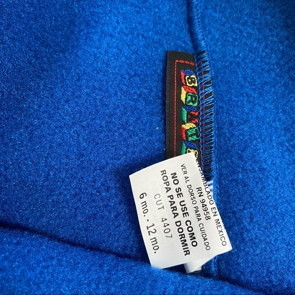 vintage BRATZ blue fleece baby suit - Picture 2 of 6